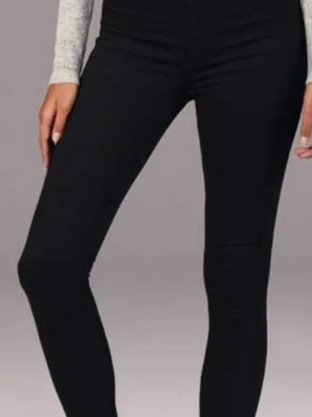 Abercrombie & Fitch Black High-Rise Skinny Jeans